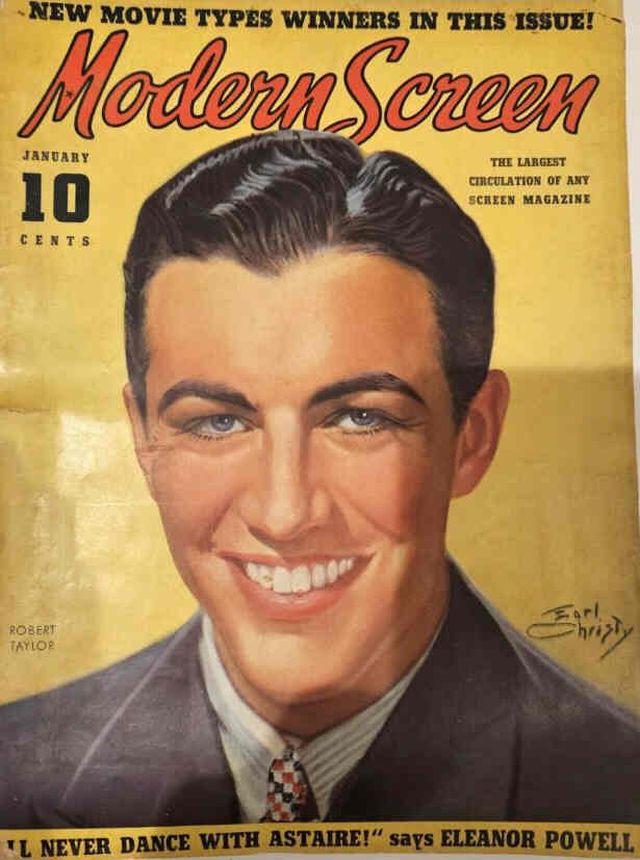 MODERN SCREEN magazine side cover Issue 74 January 1937